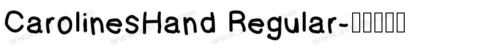 CarolinesHand Regular字体转换